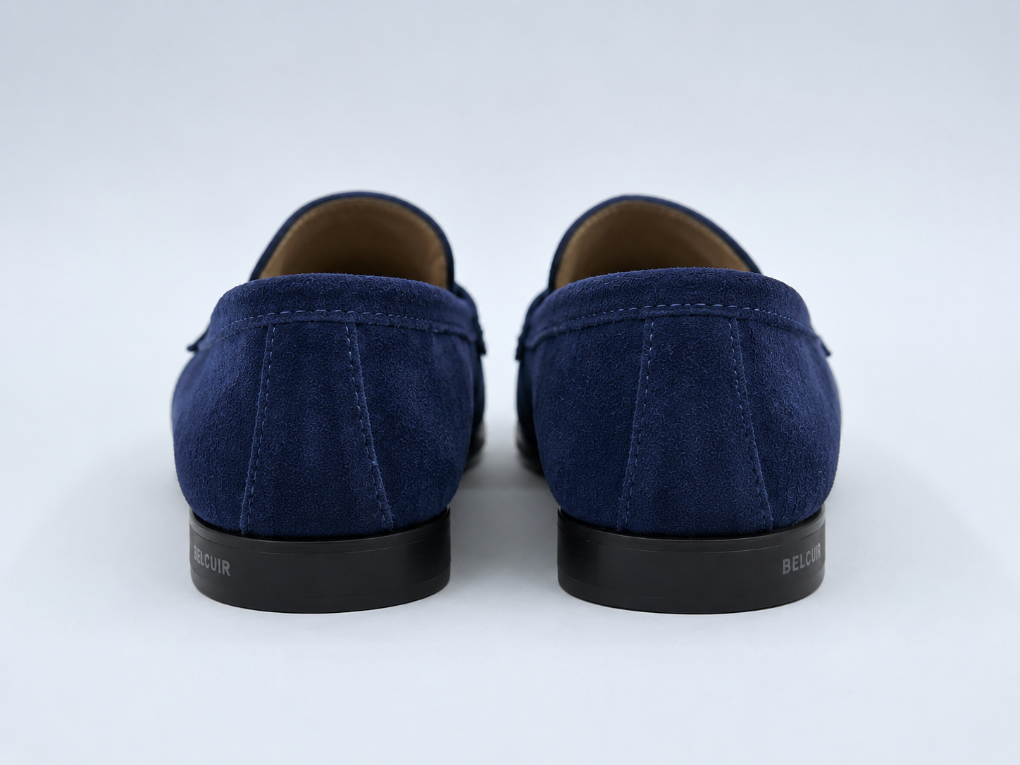 Mocassin plat en cuir daim pour femme